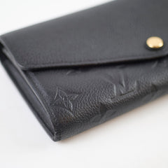 Louis Vuitton Sarah Wallet Empreinte Black