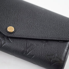 Louis Vuitton Sarah Wallet Empreinte Black