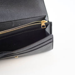 Louis Vuitton Sarah Wallet Empreinte Black