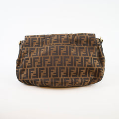 Fendi Vintage Zucca Canvas Mia Flap Bag