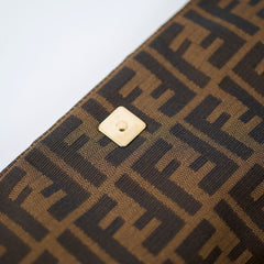 Fendi Vintage Zucca Canvas Mia Flap Bag