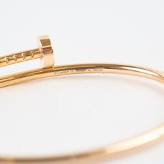 Cartier Juste Yellow Gold Bracelet SM Size 15