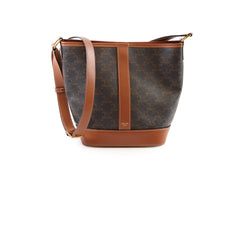 Celine Medium Bucket Bag Triomphe Canvas