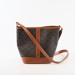 Celine Medium Bucket Bag Triomphe Canvas