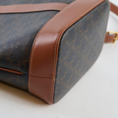 Celine Medium Bucket Bag Triomphe Canvas