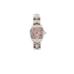 Cartier Roadster W62017V3 Pink Dial Steel Ladies Quart Watch