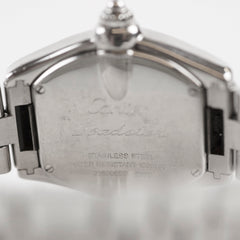 Cartier Roadster W62017V3 Pink Dial Steel Ladies Quart Watch
