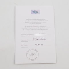 Van Cleef and Arpels Felicite 1.2mm Wedding Band Rose Gold Size 50