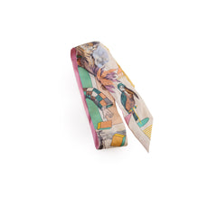 Hermes Grand Theatre Nouveau Silk Twilly