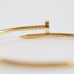 Cartier Juste Un Clou SM Yellow Gold Bracelet Size 18