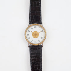 Hermes Vintage Watch with Leather Strap