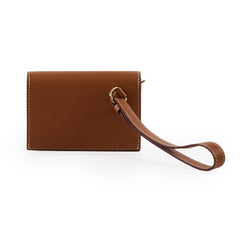 Hermes Kelly Pochet Slim Wristlet Gold Epsom