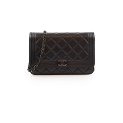 Chanel Boy Quilted WOC Lambskin Black