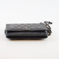 Chanel Boy Quilted WOC Lambskin Black