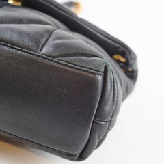 Saint Laurent Small Lou Puffer Black Lambskin