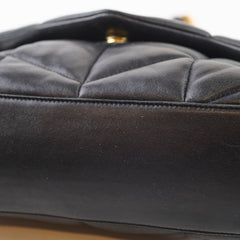 Saint Laurent Small Lou Puffer Black Lambskin