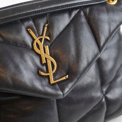 Saint Laurent Small Lou Puffer Black Lambskin