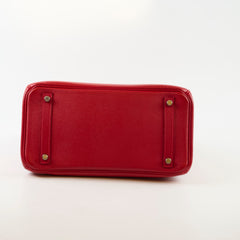 Hermès Birkin 30 Rouge Cassaque Epsom P Square Stamp