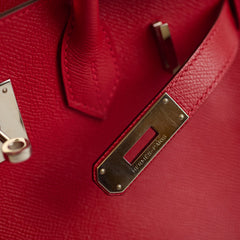 Hermès Birkin 30 Rouge Cassaque Epsom P Square Stamp