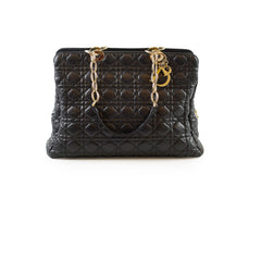 Dior Large Black Cannage Tote