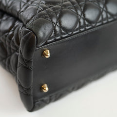 Dior Large Black Cannage Tote