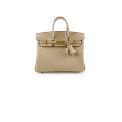 Hermes Birkin 25 Beton Alligator Matte B Stamp