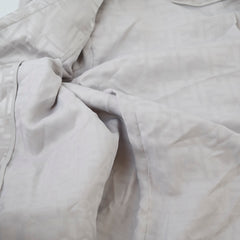 Fendi Silk Blazer Silver Size 46