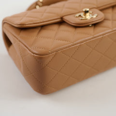 Chanel Mini Top Handle Caramel Microchipped