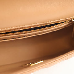 Chanel Mini Top Handle Caramel Microchipped