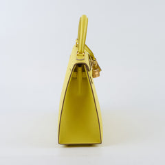 Hermes Kelly 25 Epsom Lime Y Stamp