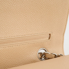 Chanel Classic Flap M/L Beige Caviar SHW