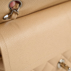 Chanel Classic Flap M/L Beige Caviar SHW