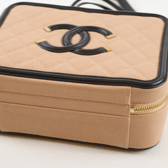 Chanel Filigree Black Beige