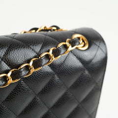 Chanel Double Flap Jumbo Black Caviar GHW (24 Series)
