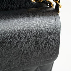 Chanel Double Flap Jumbo Black Caviar GHW (24 Series)