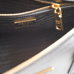 Prada Black Saffiano Lux Boston Bag