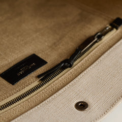 Saint Laurent Saint Laurent Rive Gauche Canvas tote Ivory