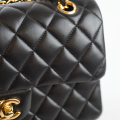 Chanel Small Double Classic Flap Lambskin Black