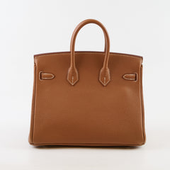 Hermes Birkin 25 Gold Togo PHW K Stamp
