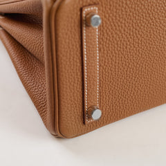 Hermes Birkin 25 Gold Togo PHW K Stamp