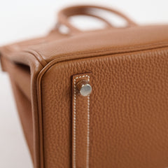 Hermes Birkin 25 Gold Togo PHW K Stamp