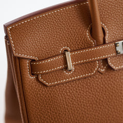 Hermes Birkin 25 Gold Togo PHW