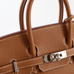 Hermes Birkin 25 Gold Togo PHW K Stamp