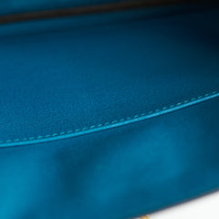 Hermes Birkin 30 Crocodile Porosus Lisse 7W Blue Izmir A Stamp