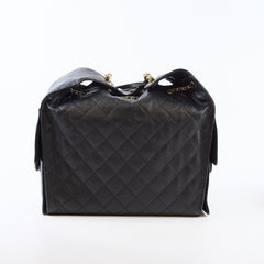 Chanel 25 Caviar Medium Black Microchip