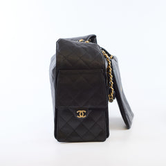 Chanel 25 Caviar Medium Black Microchip