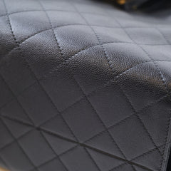 Chanel 25 Caviar Medium Black Microchip