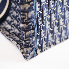 Christian Dior Large Book Tote Velvet Navy
