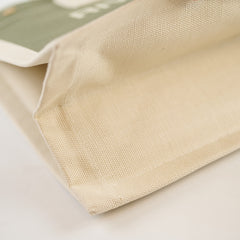 Saint Laurent Tote Bag Canvas Khaki / Lt Grey