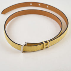 Hermes Pop H Belt Yellow Size 75